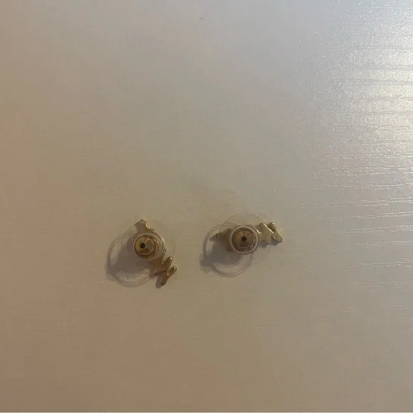 Kate Spade Mrs Cursive Gold Studs - Picture 2 of 5